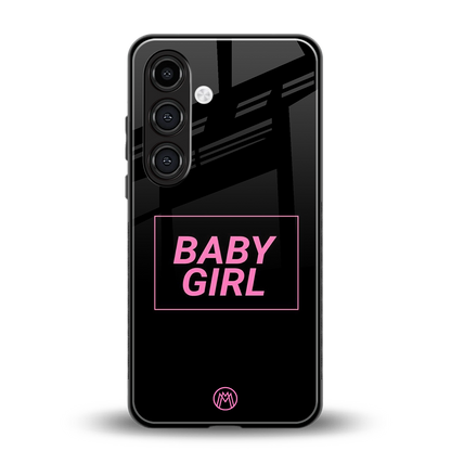 baby girl back phone cover | glass case for samsung galaxy s24 fe