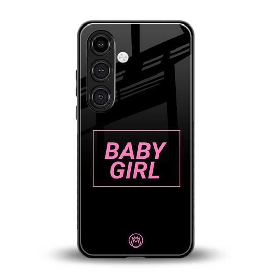 baby girl back phone cover | glass case for samsung galaxy s24 fe