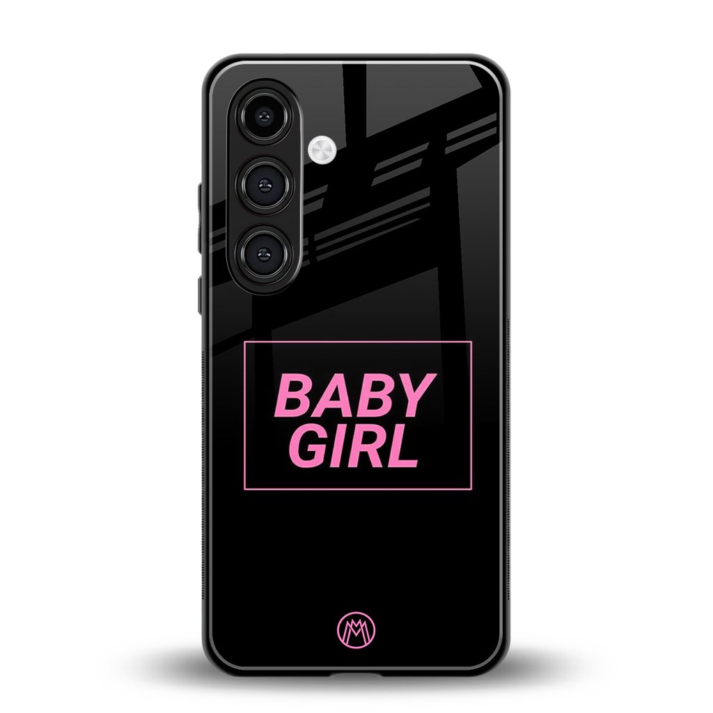 baby girl back phone cover | glass case for samsung galaxy s24 plus