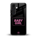 baby girl back phone cover | glass case for samsung galaxy s24 plus