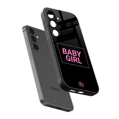 baby girl back phone cover | glass case for samsung galaxy s24