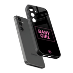 baby girl back phone cover | glass case for samsung galaxy s23