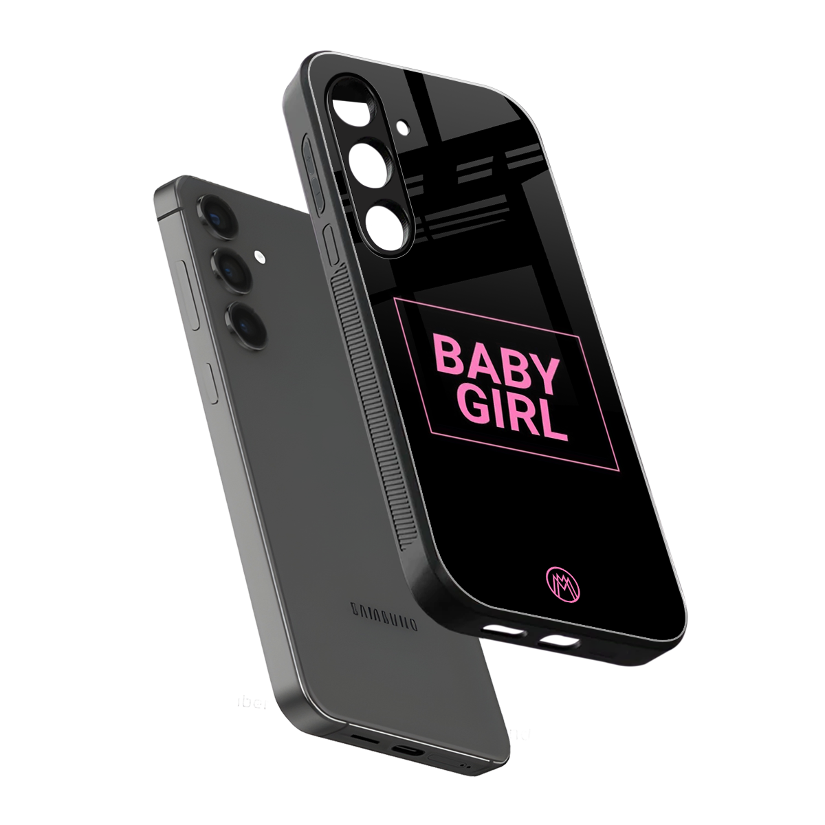 baby girl back phone cover | glass case for samsung galaxy s24 fe