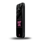 baby girl back phone cover | glass case for samsung galaxy s23