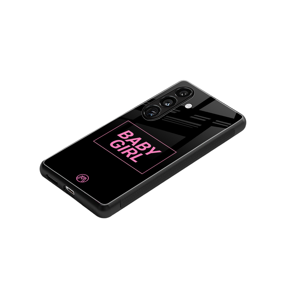 baby girl back phone cover | glass case for samsung galaxy s23