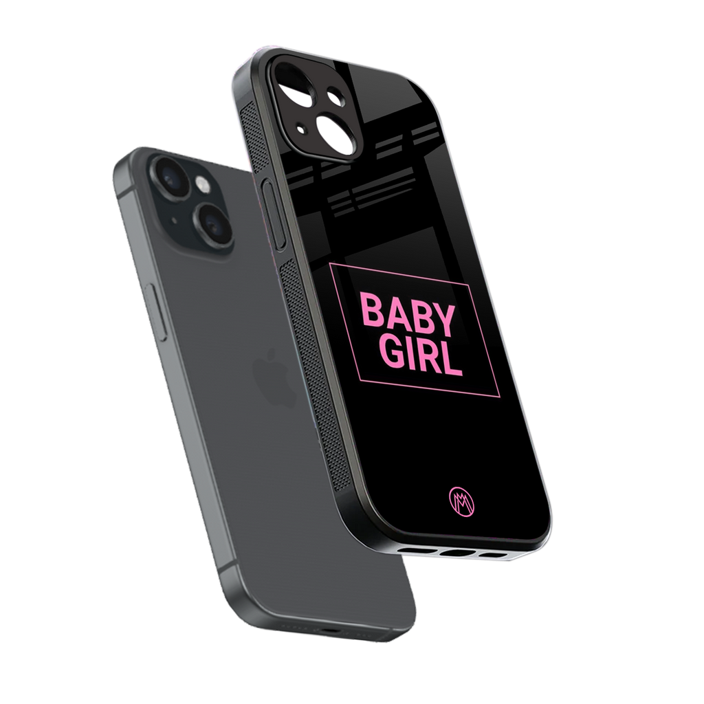 baby girl back phone cover | glass case for iphone 15