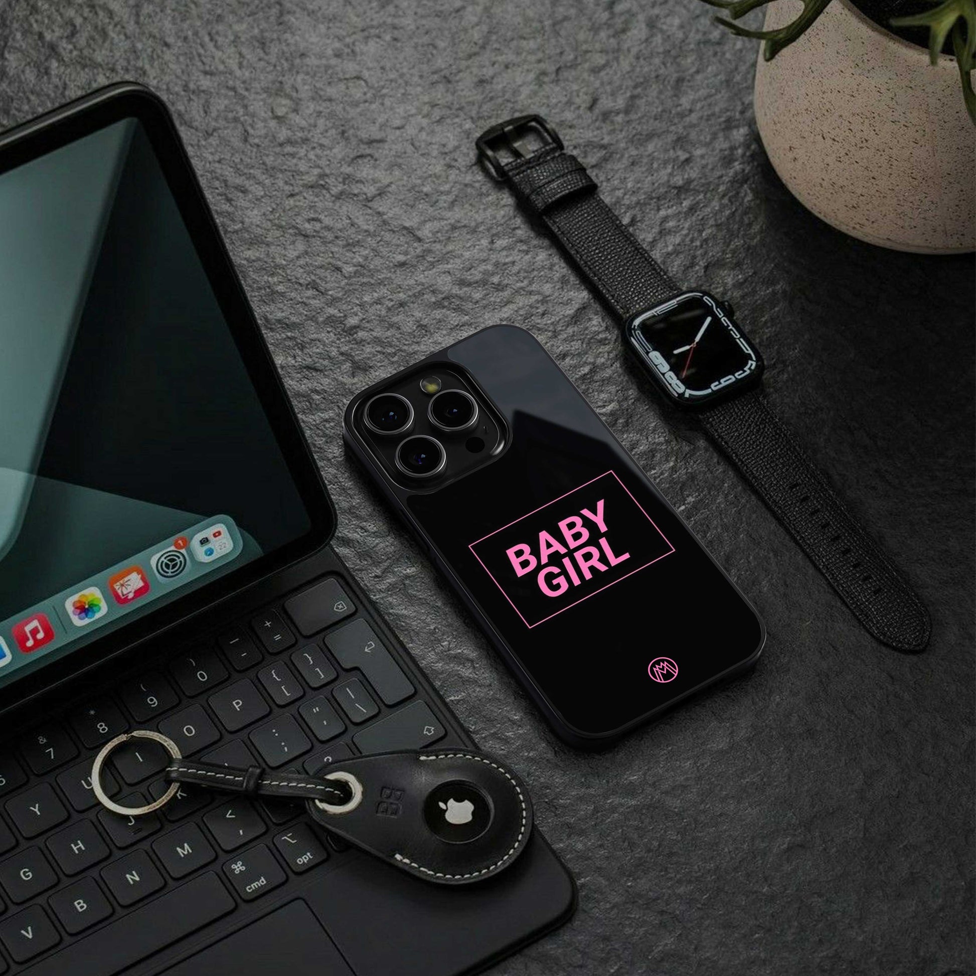 baby girl back phone cover | glass case for nothing phone 2