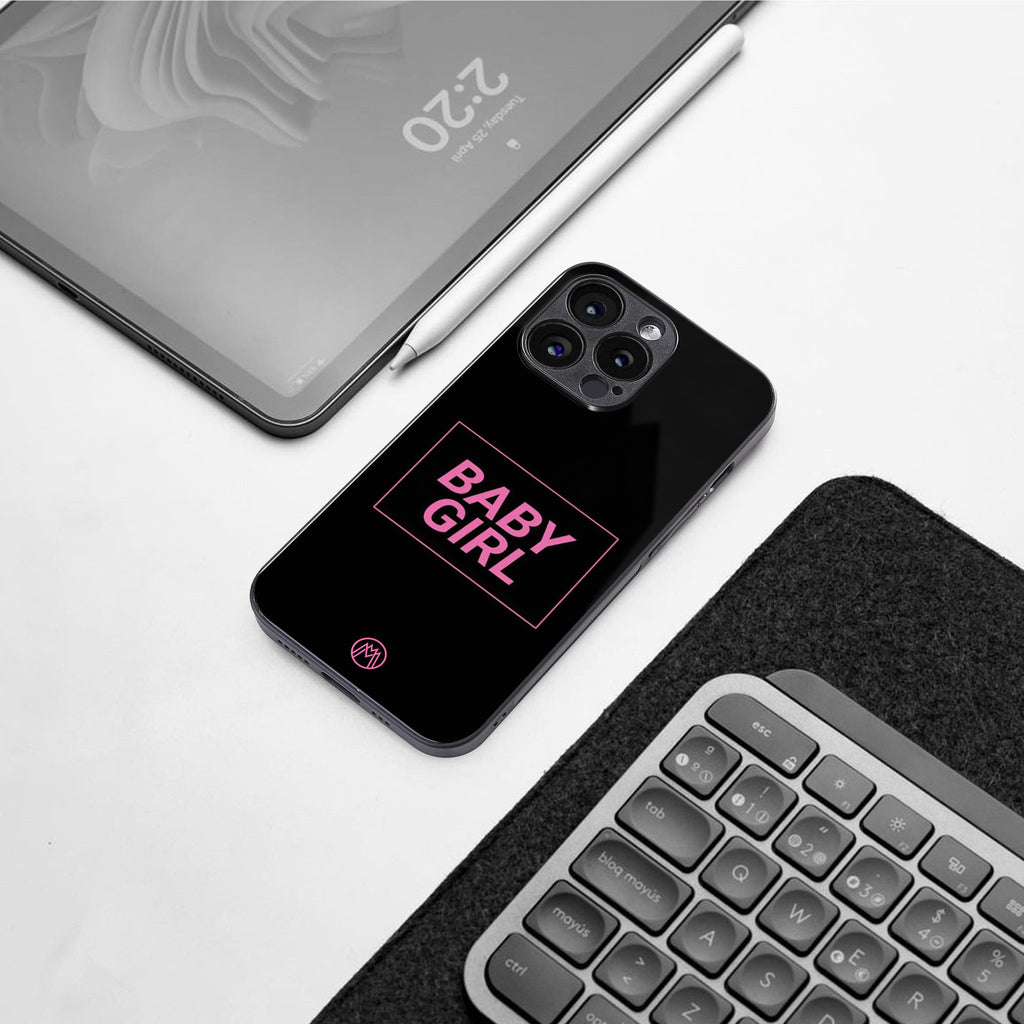 baby girl back phone cover | glass case for iphone 16