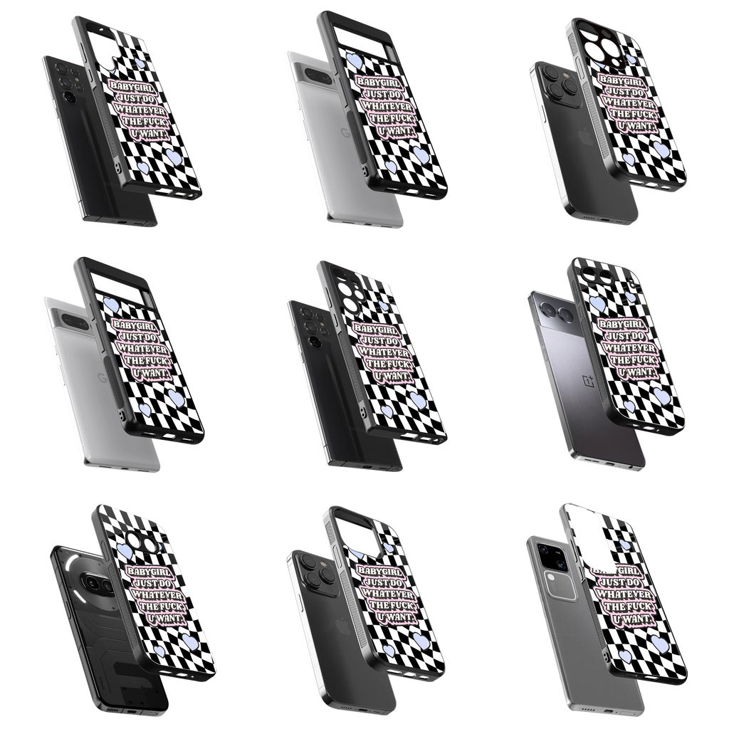Durable Glass Back Mobile Case for iPhone, Samsung, OnePlus, Google Pixel, Redmi, Vivo, Oppo