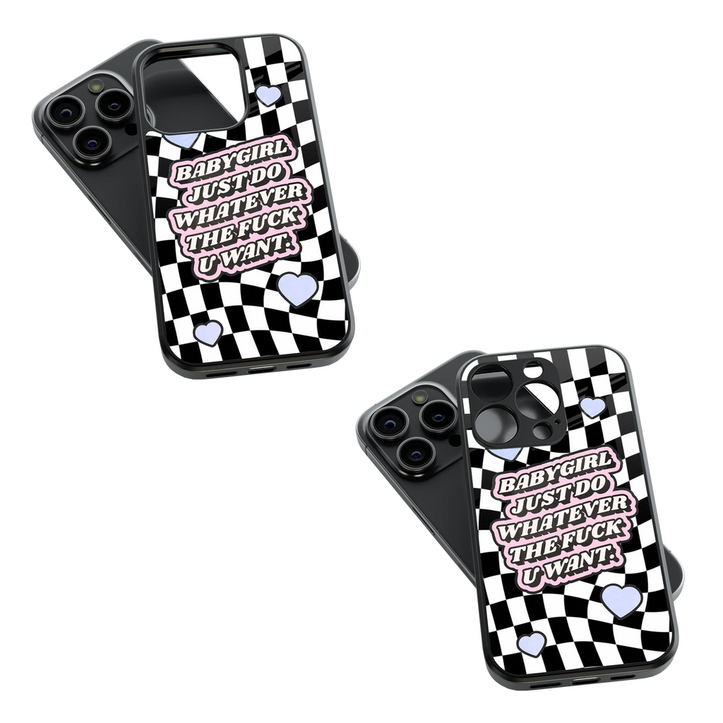 Trendy Glass Back Mobile Case for iPhone, Samsung, Redmi, OnePlus, Google Pixel, Motorola