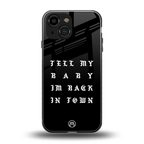 back in town back phone cover | glass case for iphone 13 mini