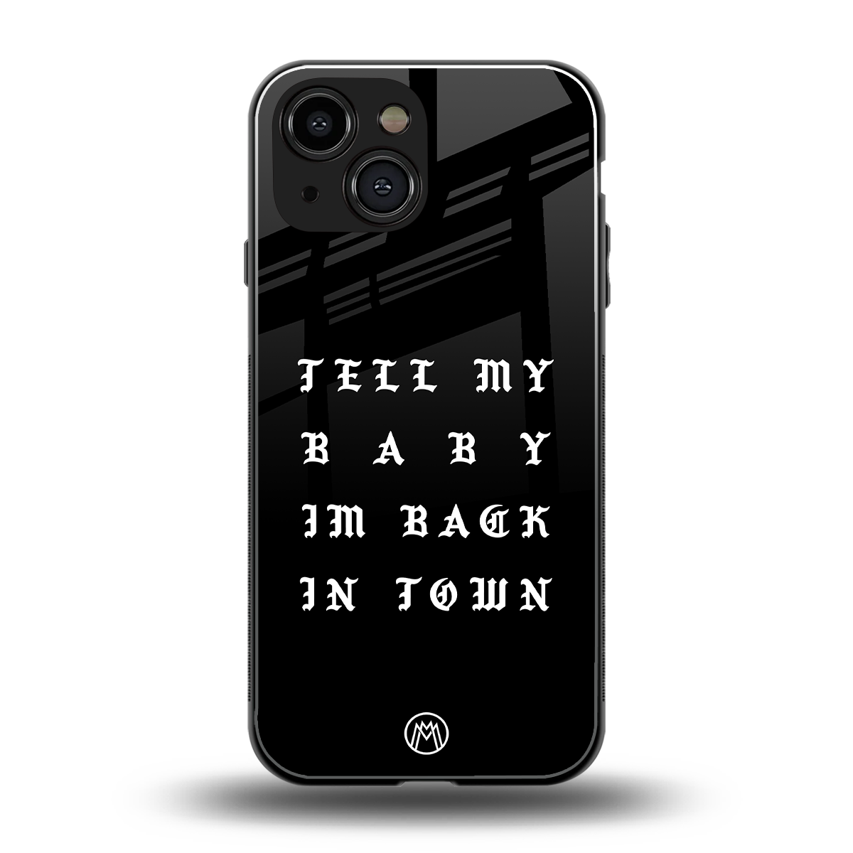 back in town back phone cover | glass case for iphone 13 mini