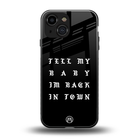 back in town back phone cover | glass case for iphone 13 mini