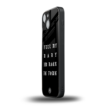back in town back phone cover | glass case for iphone 13 mini