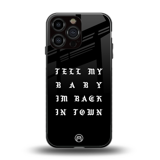 back in town back phone cover | glass case for iphone 13 pro max