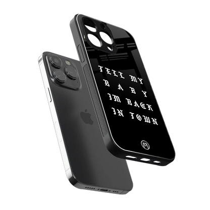 back in town back phone cover | glass case for iphone 13 pro max