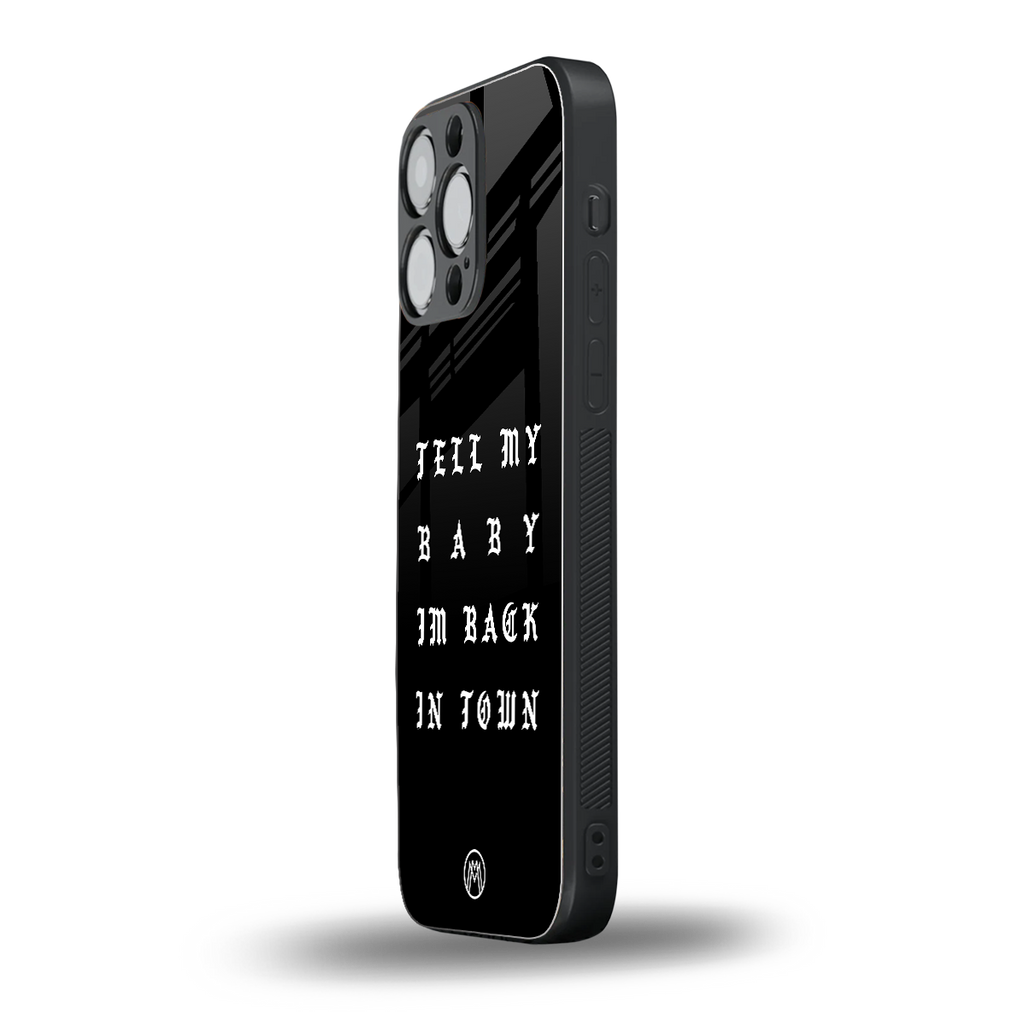 back in town back phone cover | glass case for iphone 13 pro max