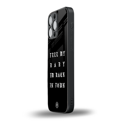 back in town back phone cover | glass case for iphone 13 pro max