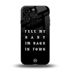 back in town back phone cover | glass case for iphone 13 pro