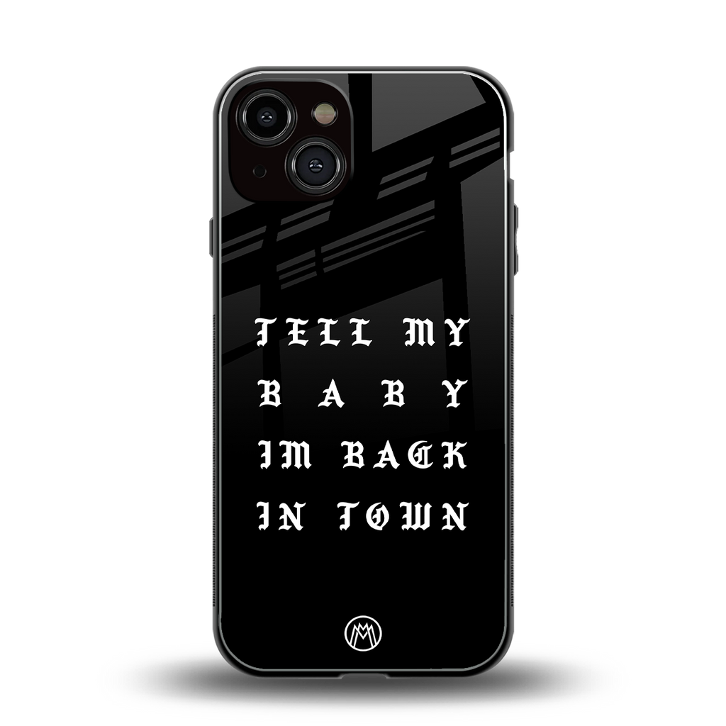 back in town back phone cover | glass case for iphone 13