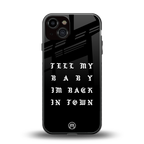 back in town back phone cover | glass case for iphone 13