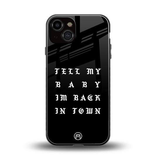 back in town back phone cover | glass case for iphone 13