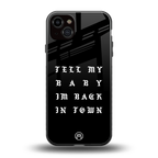 back in town back phone cover | glass case for iphone 15 plus