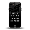 back in town back phone cover | glass case for iphone 15