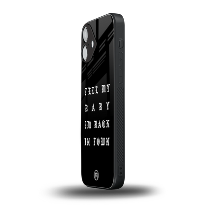 back in town back phone cover | glass case for iphone 16 plus