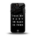 back in town back phone cover | glass case for iphone 16 pro