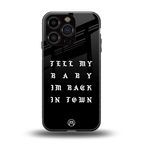 back in town back phone cover | glass case for iphone 16 pro
