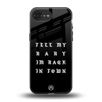 back in town back phone cover | glass case for iphone 16e