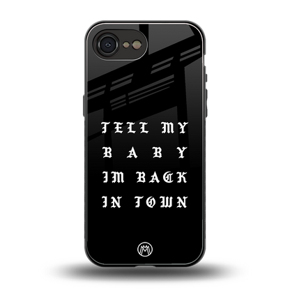 back in town back phone cover | glass case for iphone 16e