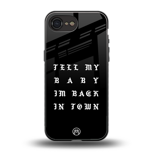 back in town back phone cover | glass case for iphone 16e