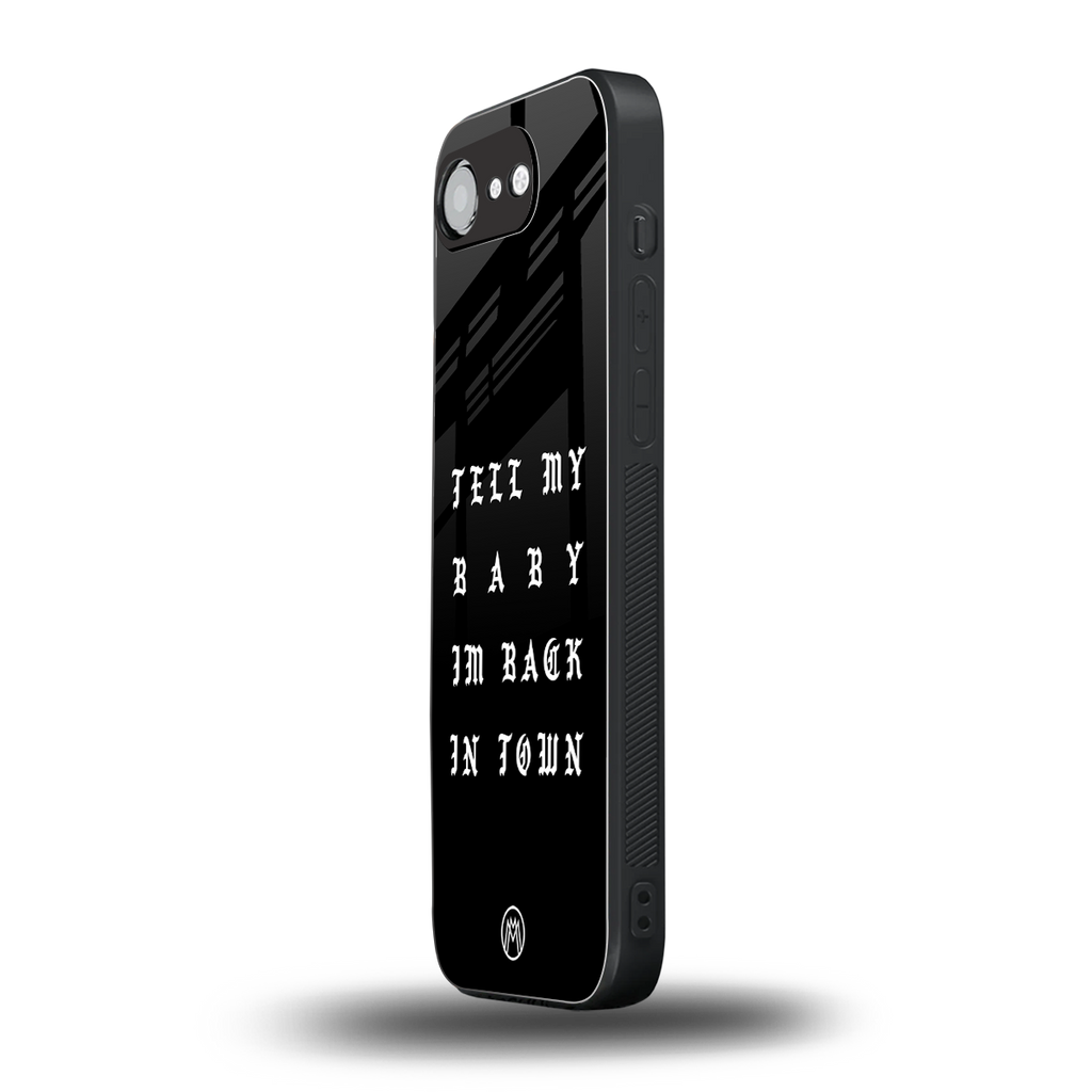 back in town back phone cover | glass case for iphone 16e