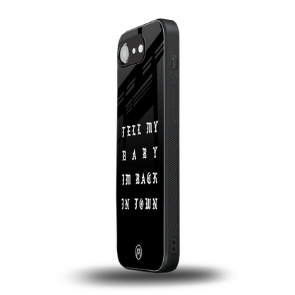 back in town back phone cover | glass case for iphone 16e