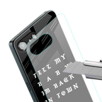 back in town back phone cover | glass case for iphone 16e