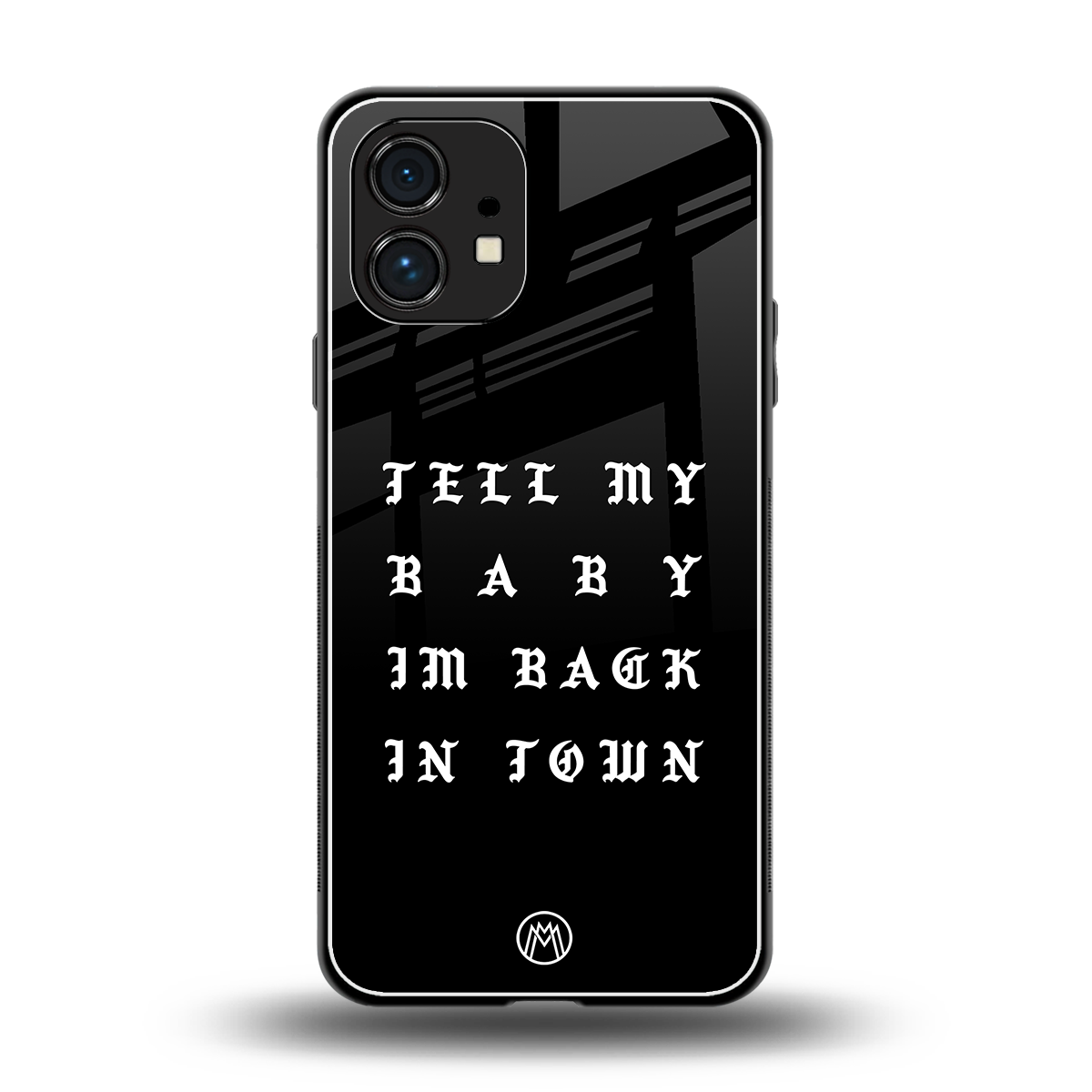 back in town back phone cover | glass case for nothing phone 1