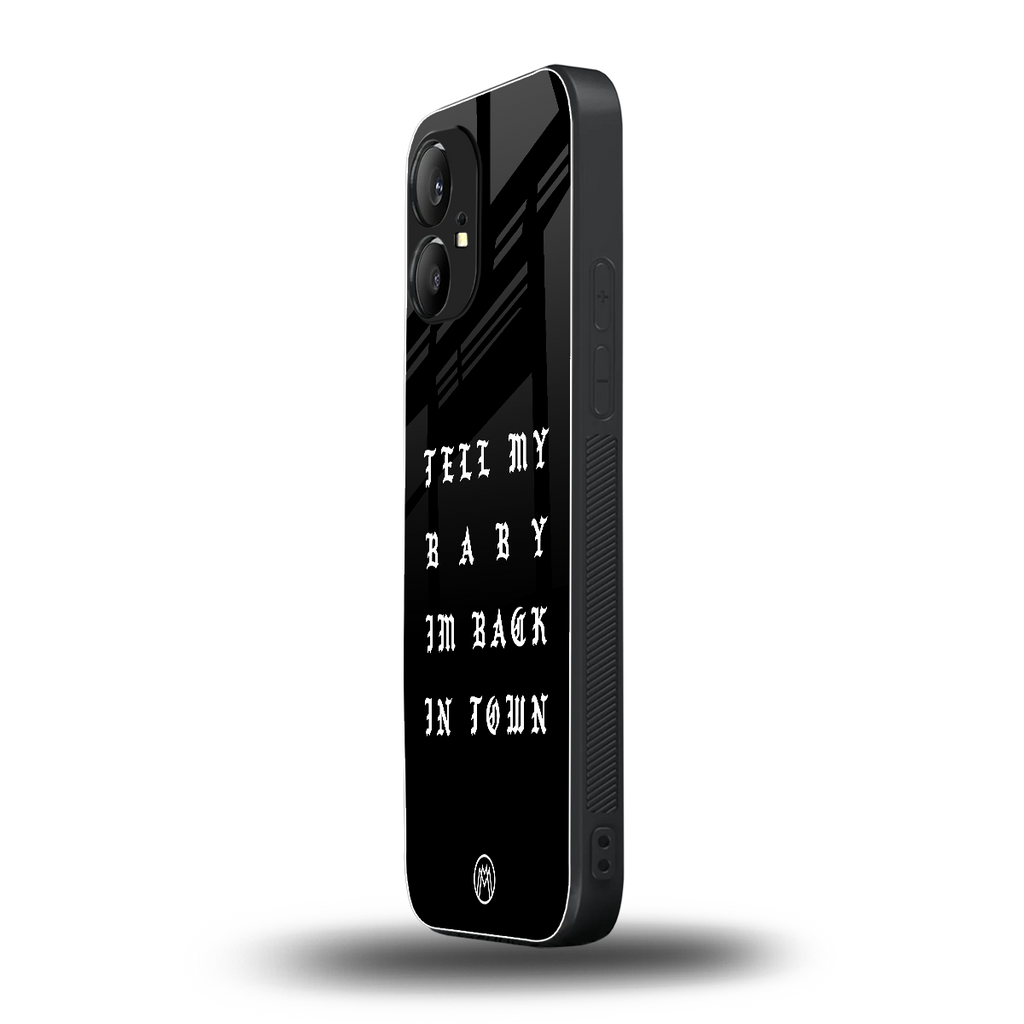back in town back phone cover | glass case for nothing phone 1