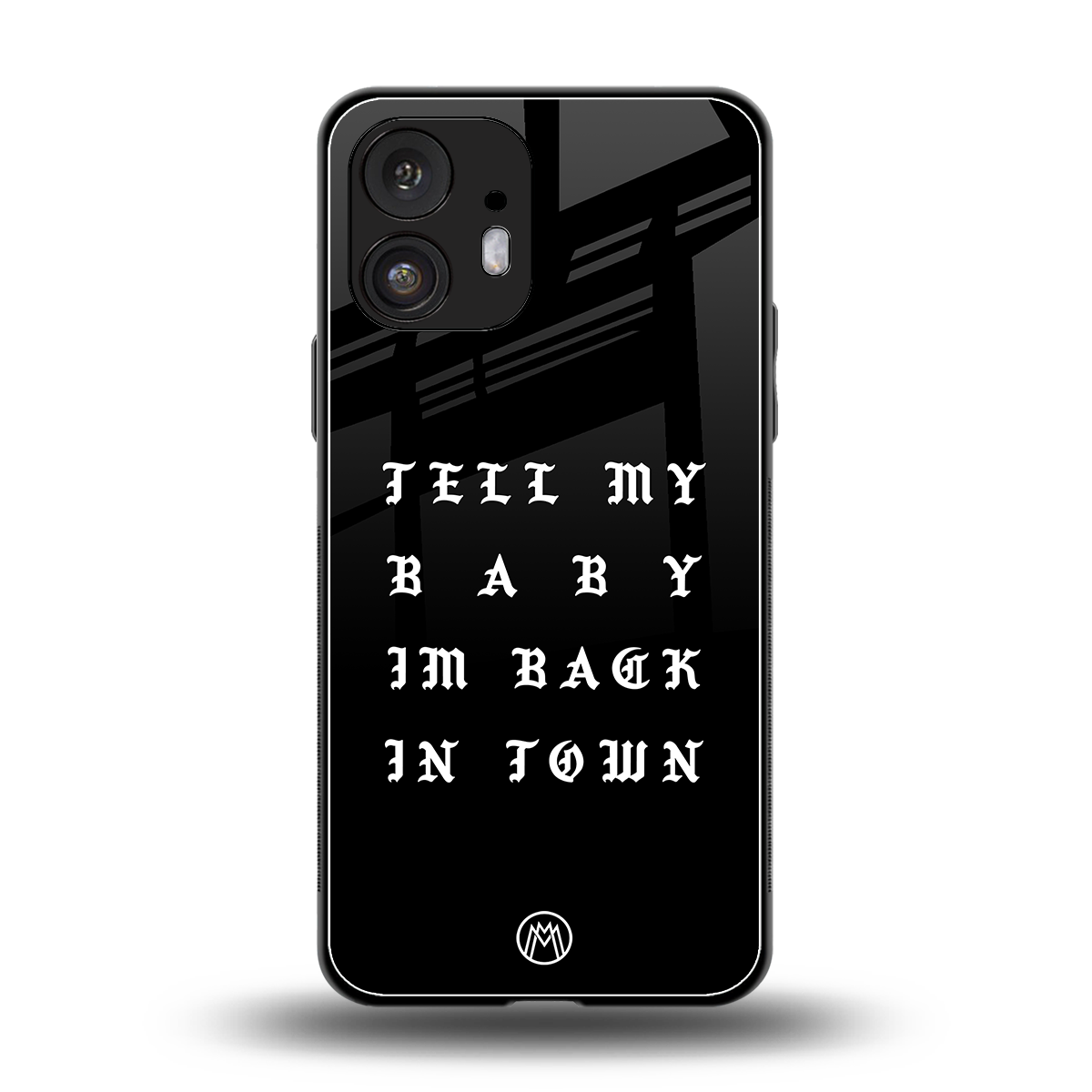 back in town back phone cover | glass case for nothing phone 2