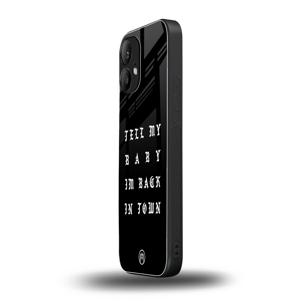 back in town back phone cover | glass case for nothing phone 2