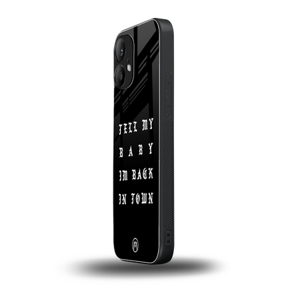 back in town back phone cover | glass case for nothing phone 2