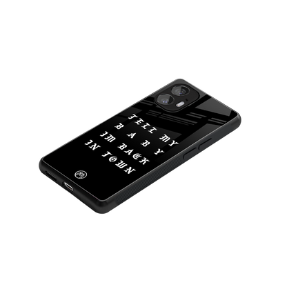 back in town back phone cover | glass case for nothing phone 2