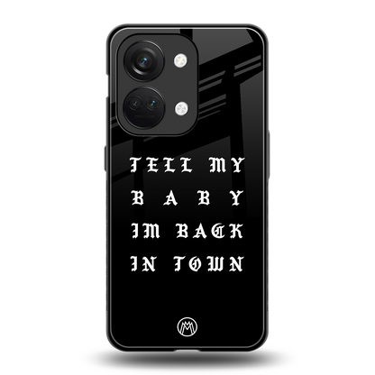 back in town back phone cover | glass case for oneplus nord 3