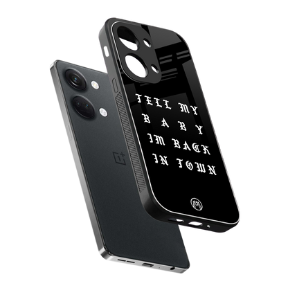 back in town back phone cover | glass case for oneplus nord 3