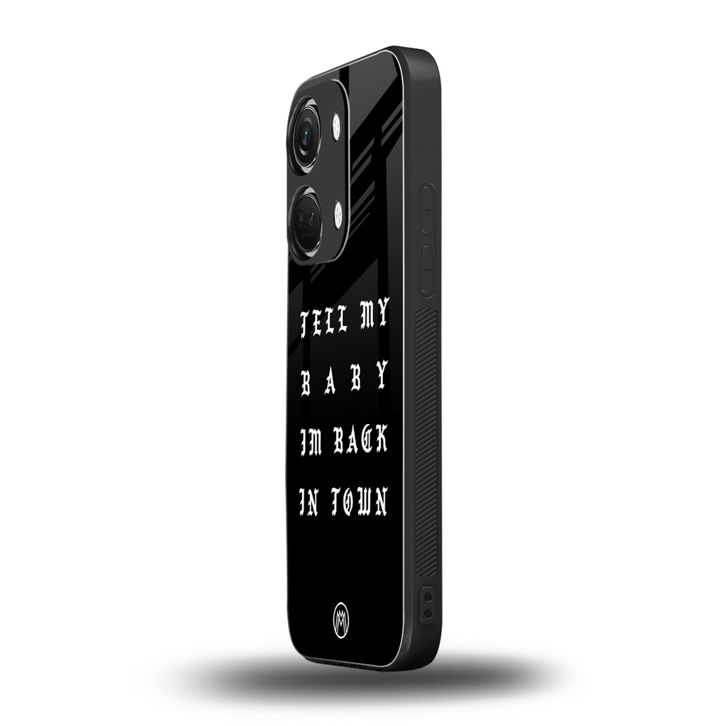 back in town back phone cover | glass case for oneplus nord 3