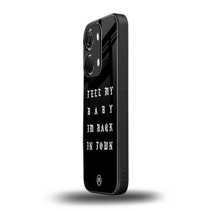 back in town back phone cover | glass case for oneplus nord 3