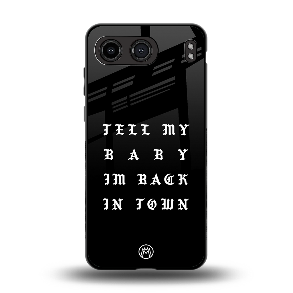 back in town back phone cover | glass case for oneplus nord 4