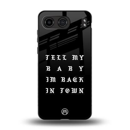 back in town back phone cover | glass case for oneplus nord 4
