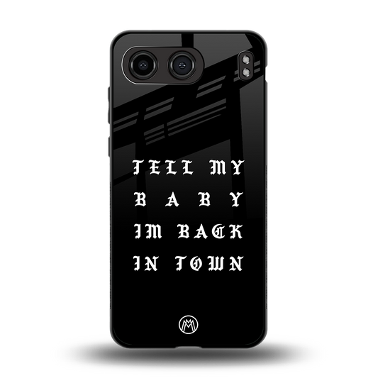 back in town back phone cover | glass case for oneplus nord 4